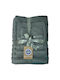 Xionoula Home Bath Towels Set 4pcs Petrol Blue Weight 600gr/m²