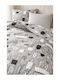 SteweHome King Size Bed Sheets Set with Rubber Hugger 200x220cm White 4 Pieces