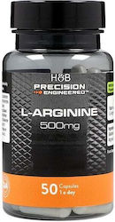 Holland & Barrett Аргинин 500mg 50 Капсули Holland & Barrett Аргинин 500mg 50 Капсули