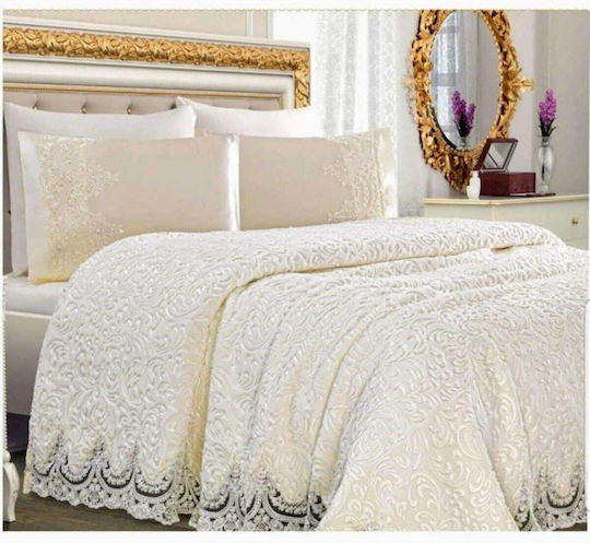 SteweHome Σετ Υπέρδιπλη 235x235εκ. Λευκό SteweHome Σετ Υπέρδιπλη 235x235εκ. Λευκό