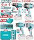 Total Tosli250608e Akkubetriebene Werkzeugsets 20 V 2 X 5 Ah