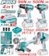 Total Industrial Cordless Tool Set 4-in-1 20 V 2 X 4 Ah