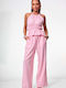 Women's Pink Set with Trousers