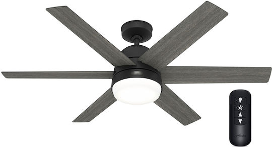 Hunter Arete Ventilator De Tavan 132cm Cu Lentile De Mărire Negru Mat