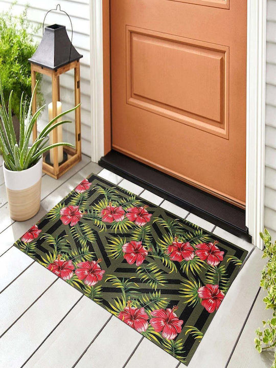 SteweHome Non-Slip Green Doormat 70x45cm