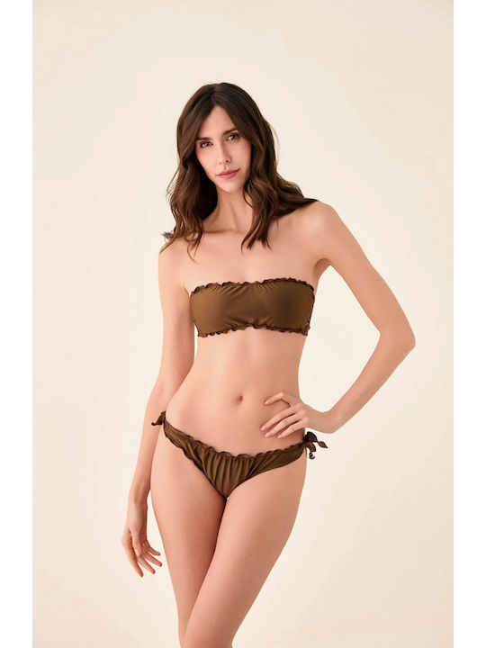 Fru Fru Bikini Set Brown