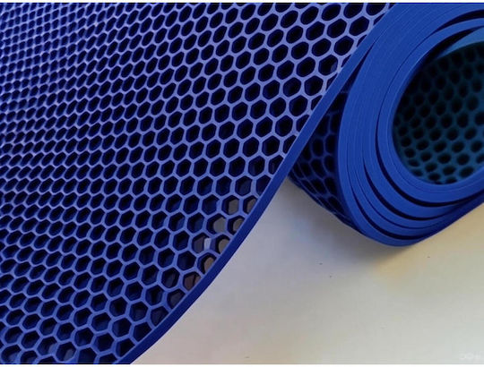 SteweHome Anti-Slip Bathtub Mat with Suction Cups Blue