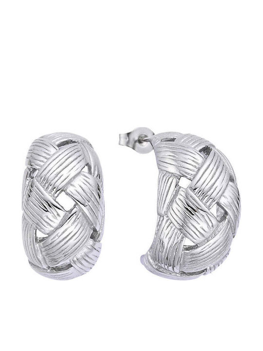 Asimi Body Piercing Σκουλαρίκια Κρίκοι Πλεκτά με Πέτρες