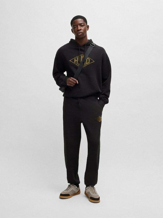 Herren-Sweatpants Jogginghose Schwarz