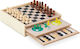 Relaxdays Backgammon/Șah din Lemn 7.5x29cm