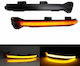 Текущи LED Флаш Огледала Seat Leon 2012-2016 Ibiza 2017+ Arona 2017+ Тъмни Текущи Флаш Комплект 2 Бройки