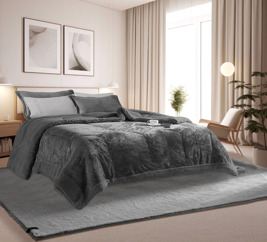 Guy Laroche Alpaca Schlafzimmer-Teppichsets Anthrazit 11-0909 3Stücke Guy Laroche Alpaca Schlafzimmer-Teppichsets Anthrazit 11-0909 3Stücke