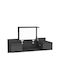 Wandmontage Schminktisch Kailua 2751 Holz Anthrazit mit Spiegel 100x39x33cm
