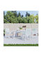 vidaXL Wasserdichtes Gartenstuhlkissen mit Rückenlehne aus Polyester 50x100cm