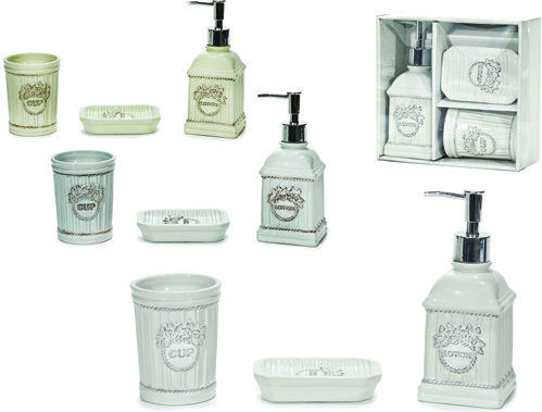 General Trade Keramik Badezimmerzubehör-Set 3 Stück
