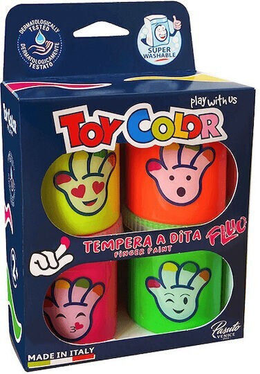 Toy Color Finger Paints Wash 80g 4 Pieces Neon 220.002853
