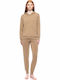 Damen Jogginghosen Beige