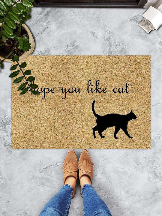 SteweHome Non-Slip Orange Doormat 70x45cm