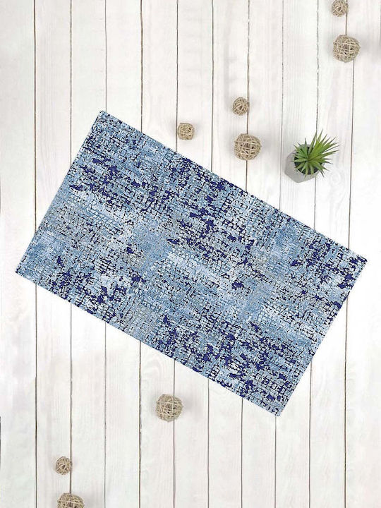 SteweHome Non-Slip Blue Doormat 70x45cm