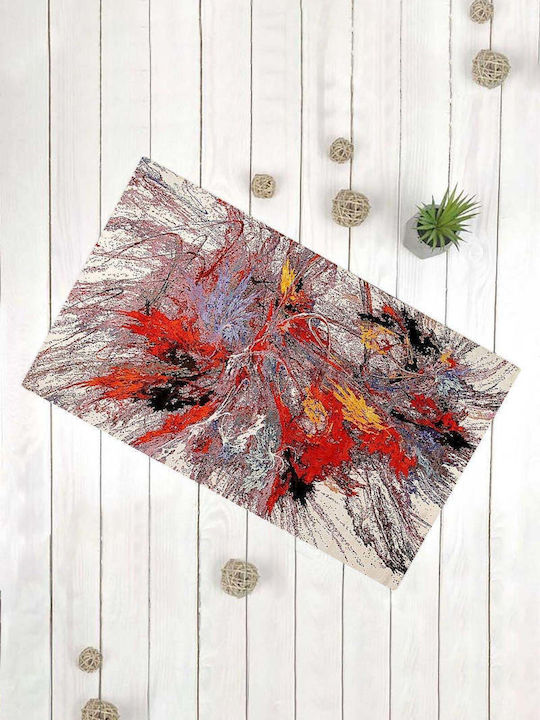 SteweHome Non-Slip Red Doormat 70x45cm