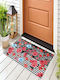 SteweHome Non-Slip Red Doormat 70x45cm