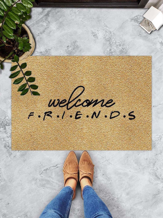 SteweHome Non-Slip Orange Doormat 70x45cm