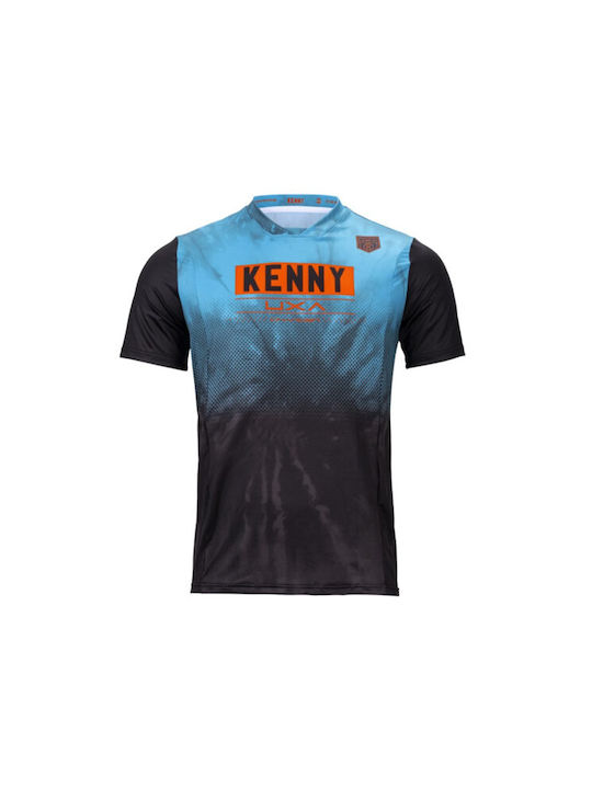 Kenny Men's Short Sleeve Mountain Bike Blue Jersey