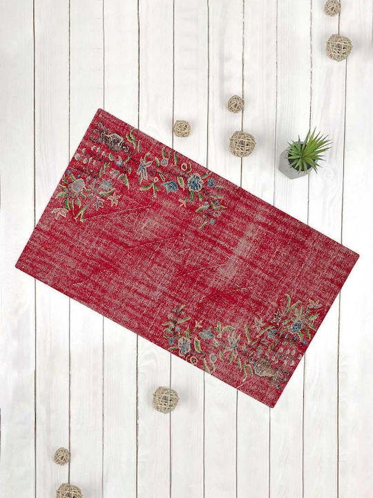 SteweHome Non-Slip Red Doormat