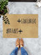 SteweHome Non-Slip Orange Doormat