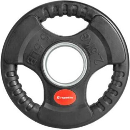 inSPORTline Δίσκος Ολυμπιακού Τύπου Λαστιχένιος 1 x 2.5kg Φ50mm με Λαβές