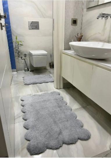SteweHome Non-slip Rectangular Gray Rug 60x100cm