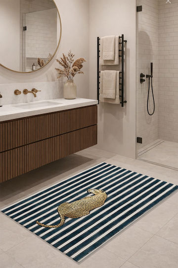 SteweHome Non-Slip Rectangular White Rug 60x90cm