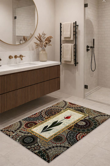 SteweHome Non-slip Rectangular White Rug 60x90cm