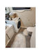 SteweHome Non-Slip Rectangular Beige Rug 60x100cm