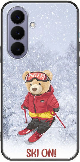 Handyhülle Xmas Bear Ski On Samsung Galaxy S26 5g Schwarze TPU Schwarze Silikon