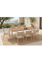 Set Trapezarie de Exterior Denver 9 Piese Bej E6760,1S