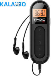 Kalaxio MI03 Rechargeable Pocket Radio Black
