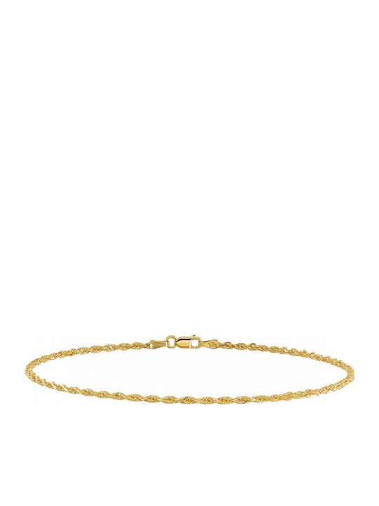 Mertzios.gr Men's Gold 9K Chain Bracelet 21cm