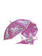 Kinderregenschirm Gebogener Handgriff Rosa