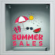 Αυτοκόλλητο Εκπτώσεων - Summer Sale 130 - 50cm X 50cm