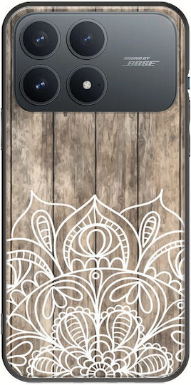 Wooden Mandala Case Xiaomi Poco F8 Pro 5g Black TPU Black Silicone