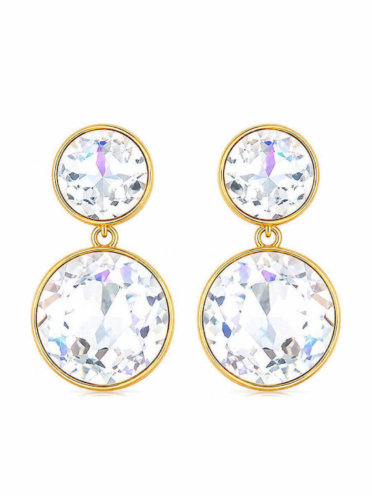 Ohrringe Hängend aus Stahl mit Diamant