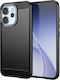 Avizar Калъф Oppo Reno 15 Pro от Силикон с Въглероден Ефект и Матирана Текстура Черен