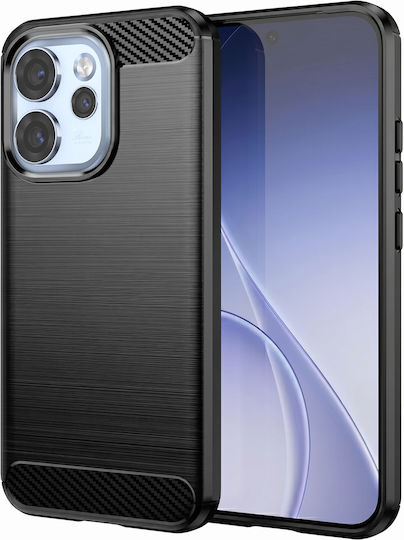 Avizar Калъф Oppo Reno 15 Pro от Силикон с Въглероден Ефект и Матирана Текстура Черен
