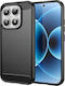 Avizar Handyhülle Xiaomi 17 Aus Silikon Carbon Effekt Gebürstete Textur Schwarz