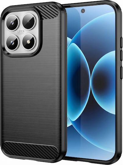Avizar Handyhülle Xiaomi 17 Aus Silikon Carbon Effekt Gebürstete Textur Schwarz