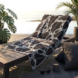 Easy Home Cotton Grey Beach Towel