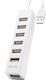 Hub 7 Θυρών USB 2.0 με σύνδεση USB-A Λευκό