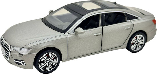 Audi A6l Gray 1:32 Metal Replica Model Lights Sounds Functional Doors Hood Trunk