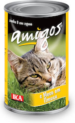 Amigos Мокра Храна За Котки Птици Възрастни Котки Може Да Птици 415 Г